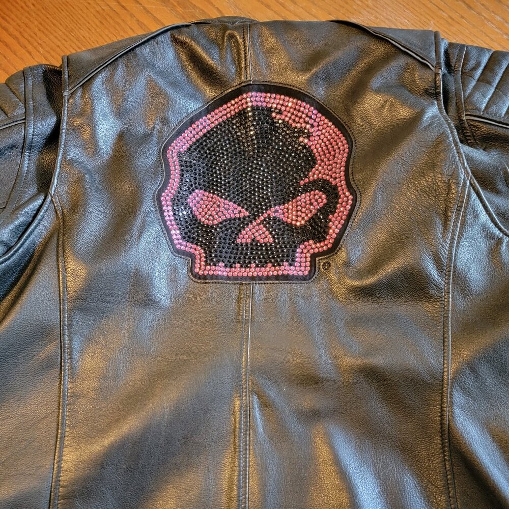 Womens Leather Harley Davidson riding jacket